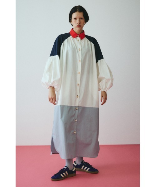 HeRIN.CYE（ヘリンドットサイ）の「Color block dress カラーブロック