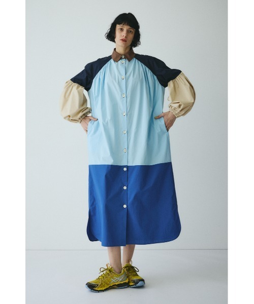 HeRIN.CYE（ヘリンドットサイ）の「Color block dress カラーブロック
