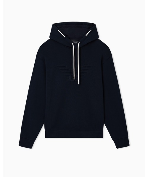 EMPORIO ARMANI（エンポリオアルマーニ）の「<オンライン限定>【エンポリオ アルマーニ】イーグルロゴ フーディー スエット（スウェット・メンズ・ライトグレー/ネイビー・LARGE/MEDIUM/SMALL/X-LARGE）」の2枚目の写真