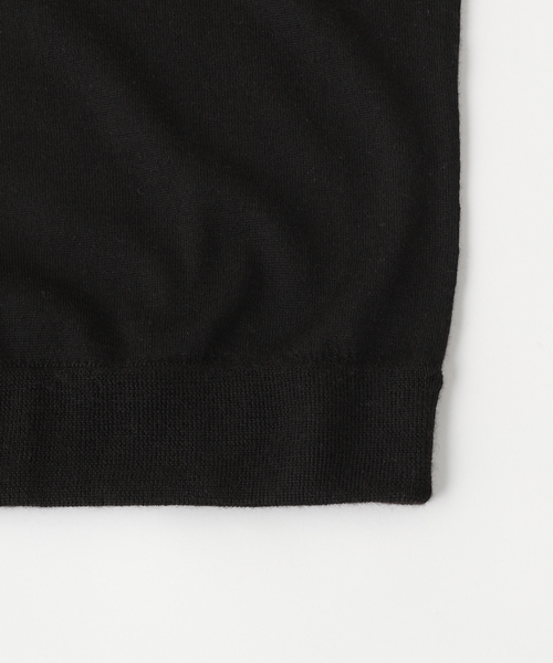 THE INOUE BROTHERS（ザイノウエブラザーズ）の「THE INOUE BROTHERS / ザ イノウエブラザーズ Pure Black Crew Neck（ニット/セーター・メンズ・ブラック・MEDIUM）」の5枚目の写真