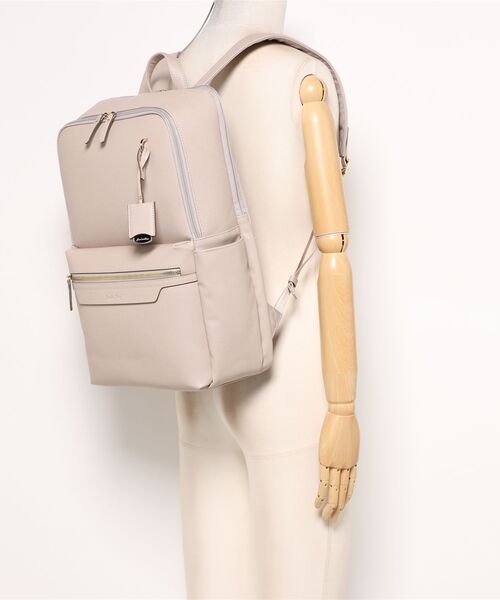 Jewelna Rose（ジュエルナローズ）の「リモハピ Vol.4 B4/15.6インチPC収納 65641（バックパック/リュック・レディース・ブラック/ライトグレー/ダークグレー・FREE）」の6枚目の写真