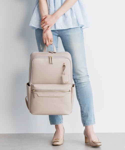 Jewelna Rose（ジュエルナローズ）の「リモハピ Vol.4 B4/15.6インチPC収納 65641（バックパック/リュック・レディース・ブラック/ライトグレー/ダークグレー・FREE）」の7枚目の写真