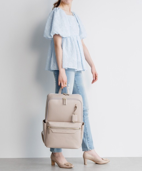 Jewelna Rose（ジュエルナローズ）の「リモハピ Vol.4 B4/15.6インチPC収納 65641（バックパック/リュック・レディース・ブラック/ライトグレー/ダークグレー・FREE）」の8枚目の写真