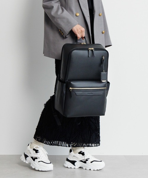 Jewelna Rose（ジュエルナローズ）の「リモハピ Vol.4 B4/15.6インチPC収納 65641（バックパック/リュック・レディース・ブラック/ライトグレー/ダークグレー・FREE）」の9枚目の写真