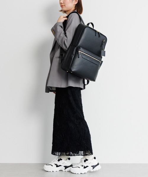 Jewelna Rose（ジュエルナローズ）の「リモハピ Vol.4 B4/15.6インチPC収納 65641（バックパック/リュック・レディース・ブラック/ライトグレー/ダークグレー・FREE）」の11枚目の写真