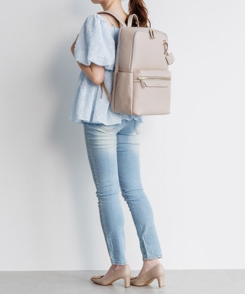 Jewelna Rose（ジュエルナローズ）の「リモハピ Vol.4 B4/15.6インチPC収納 65641（バックパック/リュック・レディース・ブラック/ライトグレー/ダークグレー・FREE）」の12枚目の写真