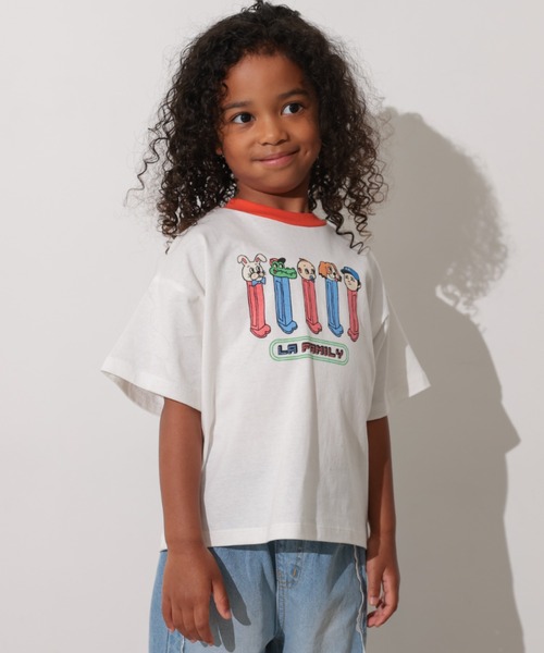 Ocean&Ground（オーシャン&グラウンド）の「FUN! FUN! FUN!ﾌﾟﾘﾝﾄTｼｬﾂ（Tシャツ/カットソー・キッズ・キナリ/イエロー/ライム/レッド/ホワイト/ブラック・80/90/100/110/120/130/140）」の6枚目の写真