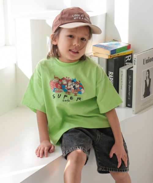 Ocean&Ground（オーシャン&グラウンド）の「FUN! FUN! FUN!ﾌﾟﾘﾝﾄTｼｬﾂ（Tシャツ/カットソー・キッズ・キナリ/イエロー/ライム/レッド/ホワイト/ブラック・80/90/100/110/120/130/140）」の4枚目の写真