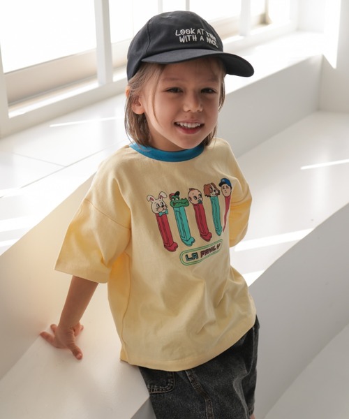 Ocean&Ground（オーシャン&グラウンド）の「FUN! FUN! FUN!ﾌﾟﾘﾝﾄTｼｬﾂ（Tシャツ/カットソー・キッズ・キナリ/イエロー/ライム/レッド/ホワイト/ブラック・80/90/100/110/120/130/140）」の5枚目の写真