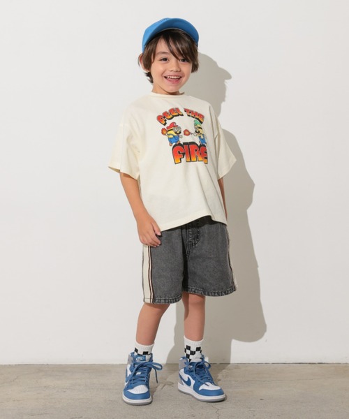 Ocean&Ground（オーシャン&グラウンド）の「FUN! FUN! FUN!ﾌﾟﾘﾝﾄTｼｬﾂ（Tシャツ/カットソー・キッズ・キナリ/イエロー/ライム/レッド/ホワイト/ブラック・80/90/100/110/120/130/140）」の10枚目の写真