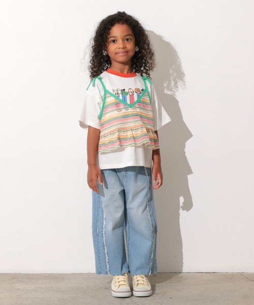 Ocean&Ground（オーシャン&グラウンド）の「FUN! FUN! FUN!ﾌﾟﾘﾝﾄTｼｬﾂ（Tシャツ/カットソー・キッズ・キナリ/イエロー/ライム/レッド/ホワイト/ブラック・80/90/100/110/120/130/140）」の21枚目の写真