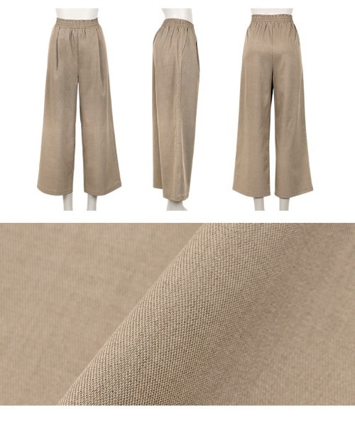 Petitle（プチレ）の「[ 低身長向けサイズ ] ウエストストリングイージーパンツ（その他パンツ・レディース・チャコール/ベージュ/ブラック・PM）」の11枚目の写真