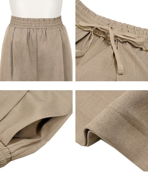 Petitle（プチレ）の「[ 低身長向けサイズ ] ウエストストリングイージーパンツ（その他パンツ・レディース・チャコール/ベージュ/ブラック・PM）」の12枚目の写真