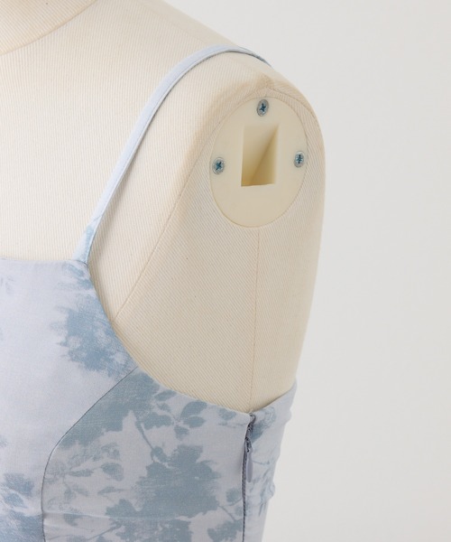 Seemi. byNICECLAUP（ シーミーバイナイスクラップ）の「【Seemi.】イレヘムロングワンピース（ワンピース・レディース・オフホワイト/ブルー系その他/ライトグレー・FREE）」の5枚目の写真