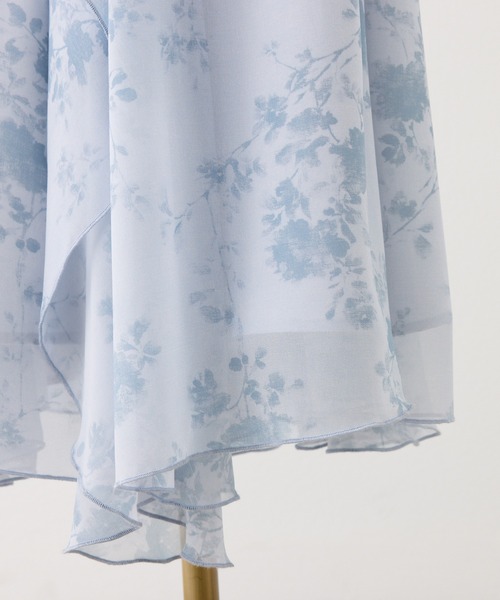 Seemi. byNICECLAUP（ シーミーバイナイスクラップ）の「【Seemi.】イレヘムロングワンピース（ワンピース・レディース・オフホワイト/ブルー系その他/ライトグレー・FREE）」の7枚目の写真