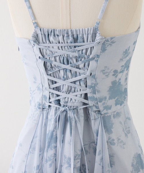 Seemi. byNICECLAUP（ シーミーバイナイスクラップ）の「【Seemi.】イレヘムロングワンピース（ワンピース・レディース・オフホワイト/ブルー系その他/ライトグレー・FREE）」の12枚目の写真