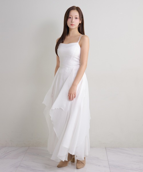 Seemi. byNICECLAUP（ シーミーバイナイスクラップ）の「【Seemi.】イレヘムロングワンピース（ワンピース・レディース・オフホワイト/ブルー系その他/ライトグレー・FREE）」の18枚目の写真