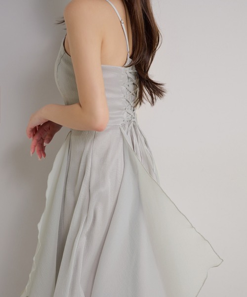 Seemi. byNICECLAUP（ シーミーバイナイスクラップ）の「【Seemi.】イレヘムロングワンピース（ワンピース・レディース・オフホワイト/ブルー系その他/ライトグレー・FREE）」の14枚目の写真