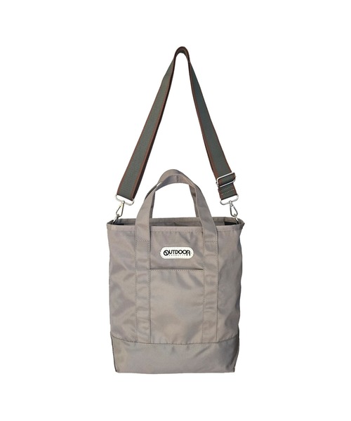 OUTDOOR PRODUCTS(アウトドアプロダクツ)の「OUTDOOR PRODUCTS/アウトドアプロダクツ Stripe Tape 2WAY TOTE 2WAYトートバッグ 秋 秋服 2026年秋冬(トートバッグ・レディース・ブラック/ブラウン/グレー・FREE)」の2枚目の写真