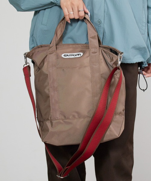 OUTDOOR PRODUCTS(アウトドアプロダクツ)の「OUTDOOR PRODUCTS/アウトドアプロダクツ Stripe Tape 2WAY TOTE 2WAYトートバッグ 秋 秋服 2026年秋冬(トートバッグ・レディース・ブラック/ブラウン/グレー・FREE)」の5枚目の写真