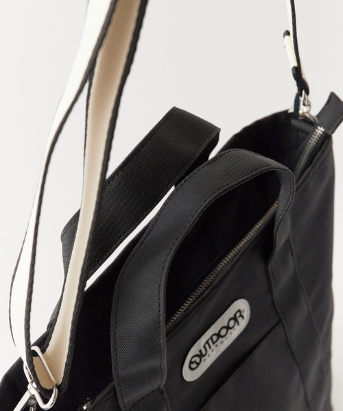 OUTDOOR PRODUCTS(アウトドアプロダクツ)の「OUTDOOR PRODUCTS/アウトドアプロダクツ Stripe Tape 2WAY TOTE 2WAYトートバッグ 秋 秋服 2026年秋冬(トートバッグ・レディース・ブラック/ブラウン/グレー・FREE)」の15枚目の写真
