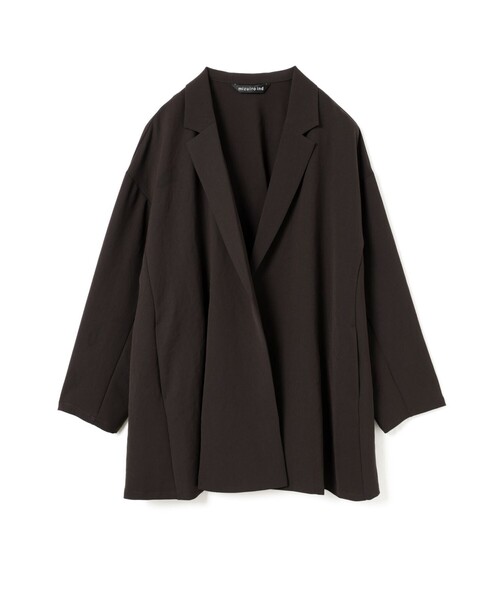 mizuiroind（ミズイロインド）の「mizuiro ind テーラードシャツジャケット（テーラードジャケット・レディース・サンドベージュ/ネイビー/チャコールグレー/ブラック・FREE）」の3枚目の写真