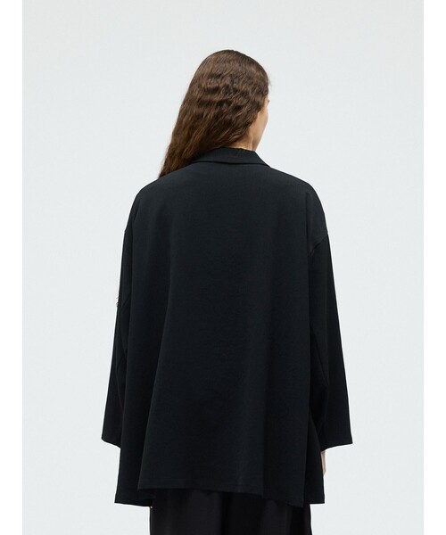 mizuiroind（ミズイロインド）の「mizuiro ind テーラードシャツジャケット（テーラードジャケット・レディース・サンドベージュ/ネイビー/チャコールグレー/ブラック・FREE）」の12枚目の写真