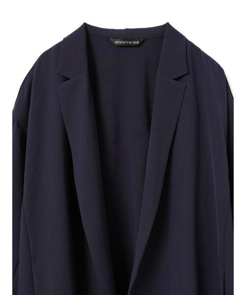 mizuiroind（ミズイロインド）の「mizuiro ind テーラードシャツジャケット（テーラードジャケット・レディース・サンドベージュ/ネイビー/チャコールグレー/ブラック・FREE）」の17枚目の写真