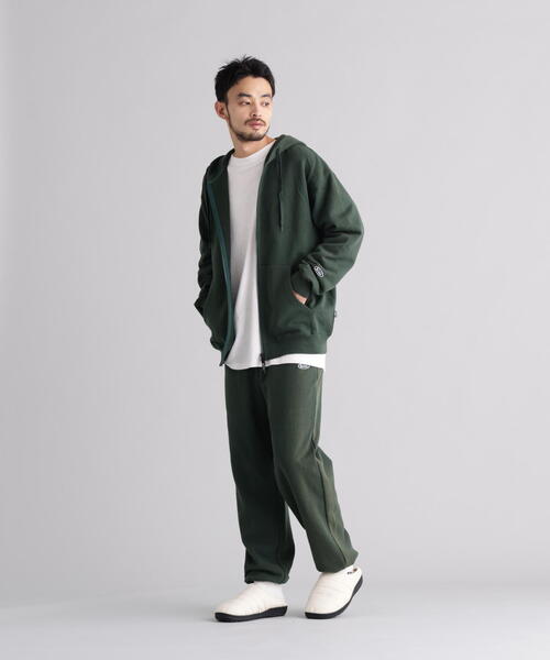 MANASTASH（マナスタッシュ）の「MANASTASH/マナスタッシュ/HEMP CLASSIC SWEAT ZIP HOODIE（パーカー・メンズ・ブラック/ホワイト/ダークグリーン系・L/XL/S/M）」の17枚目の写真