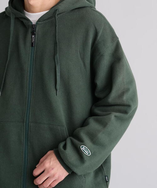 MANASTASH（マナスタッシュ）の「MANASTASH/マナスタッシュ/HEMP CLASSIC SWEAT ZIP HOODIE（パーカー・メンズ・ブラック/ホワイト/ダークグリーン系・L/XL/S/M）」の11枚目の写真