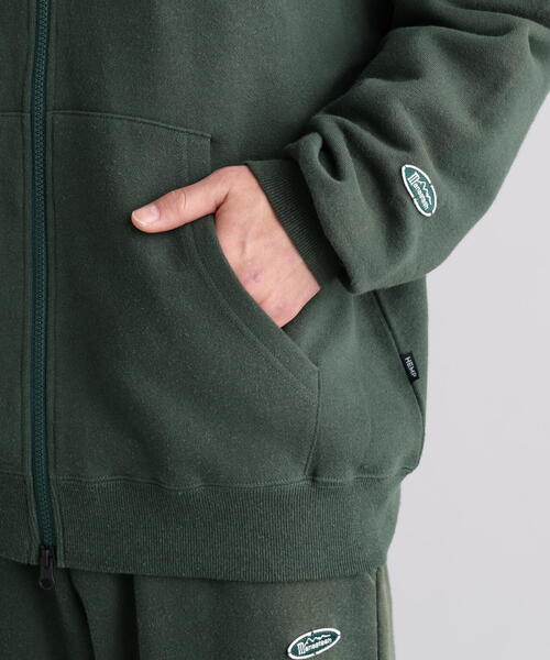 MANASTASH（マナスタッシュ）の「MANASTASH/マナスタッシュ/HEMP CLASSIC SWEAT ZIP HOODIE（パーカー・メンズ・ブラック/ホワイト/ダークグリーン系・L/XL/S/M）」の12枚目の写真
