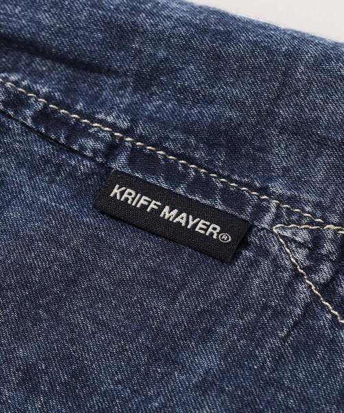 KRIFF MAYER Lady's Collection(クリフメイヤーレディースコレクション)の「【超軽量・綿100%】エアーライトデニム長袖シャツ(シャツ/ブラウス・レディース・ライトブルー/カラフル/ダークブルー・LARGE/MEDIUM)」の20枚目の写真