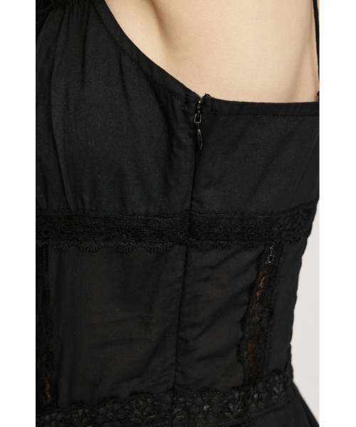 SLY(スライ)の「COTTON FRILL CAMI TOPS コットンフリルキャミトップス 春服(キャミソール・レディース・アイボリー/ブラック・FREE)」の13枚目の写真