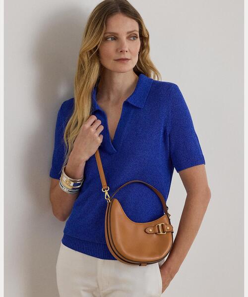 LAUREN RALPH LAUREN(ローレン ラルフ ローレン)の「レザー スモール Tasha クロスボディ バッグ(ショルダーバッグ・レディース・ブラウン・ONE)」の11枚目の写真