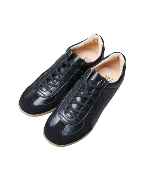 GERMAN TRAINER(ジャーマントレーナー)の「【ST】【GERMAN TRAINER】ジャーマントレーナー(スニーカー・メンズ・ホワイト×ホワイト/ブラック・42/41/44/43/40/39/38/37/36)」の4枚目の写真