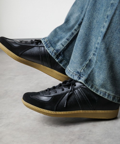 GERMAN TRAINER(ジャーマントレーナー)の「【ST】【GERMAN TRAINER】ジャーマントレーナー(スニーカー・メンズ・ホワイト×ホワイト/ブラック・42/41/44/43/40/39/38/37/36)」の7枚目の写真