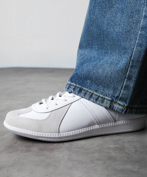 GERMAN TRAINER(ジャーマントレーナー)の「【ST】【GERMAN TRAINER】ジャーマントレーナー(スニーカー・メンズ・ホワイト×ホワイト/ブラック・42/41/44/43/40/39/38/37/36)」の8枚目の写真