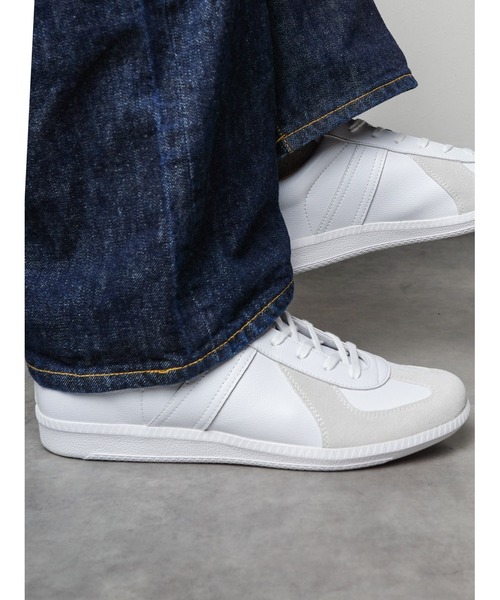 GERMAN TRAINER(ジャーマントレーナー)の「【ST】【GERMAN TRAINER】ジャーマントレーナー(スニーカー・メンズ・ホワイト×ホワイト/ブラック・42/41/44/43/40/39/38/37/36)」の10枚目の写真