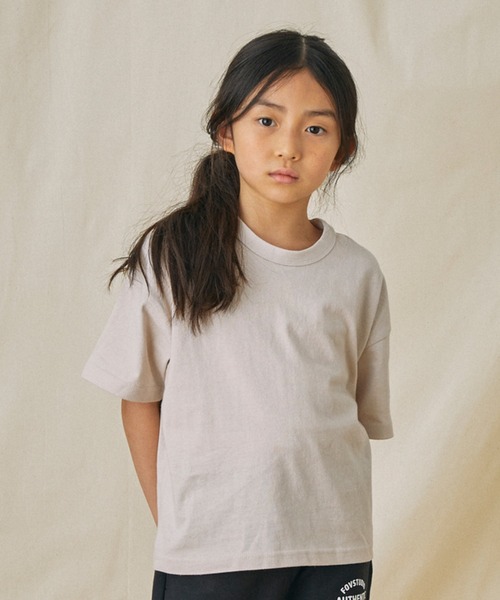 FOV(フォブ)の「フォブ PLAIN Tシャツ(Tシャツ/カットソー・キッズ・ホワイト/ベージュ系その他/ピンク/チャコールグレー/サックスブルー/ブラック・S/M/L/XL)」の4枚目の写真