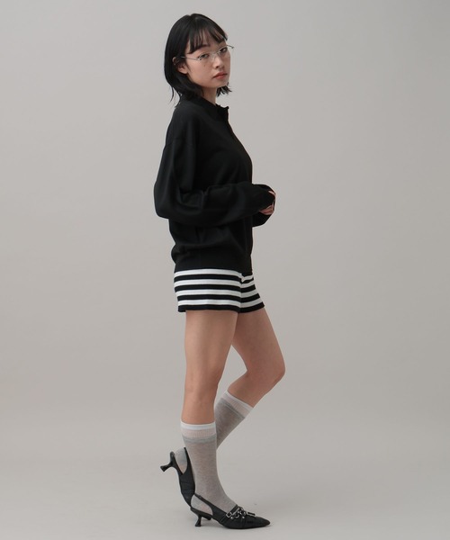 ALAND（エーランド）の「【UNISEX】ALAND／12Ｇニットポロ（ニット/セーター・レディース・ブラック/グレー・LARGE/SMALL）」の9枚目の写真