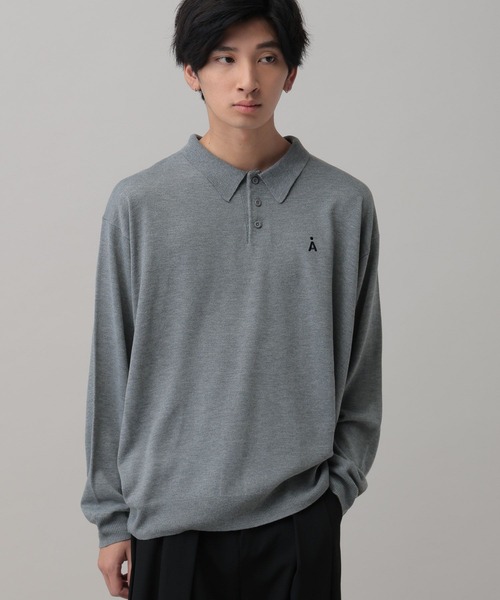 ALAND（エーランド）の「【UNISEX】ALAND／12Ｇニットポロ（ニット/セーター・レディース・ブラック/グレー・LARGE/SMALL）」の17枚目の写真