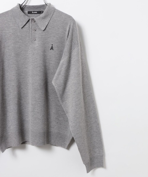 ALAND（エーランド）の「【UNISEX】ALAND／12Ｇニットポロ（ニット/セーター・レディース・ブラック/グレー・LARGE/SMALL）」の22枚目の写真