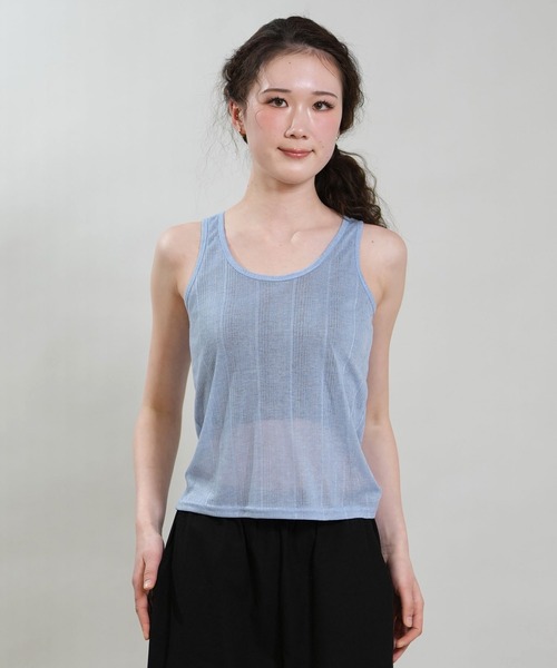 RIKKA FEMME(リッカファム)の「RIKKA FEMME/リッカファム アンサンブル 長袖 カーディガン タンクトップ 2点セット RF6S-2602(アンサンブル・レディース・グレー/ブルー/ブラック・FREE)」の21枚目の写真
