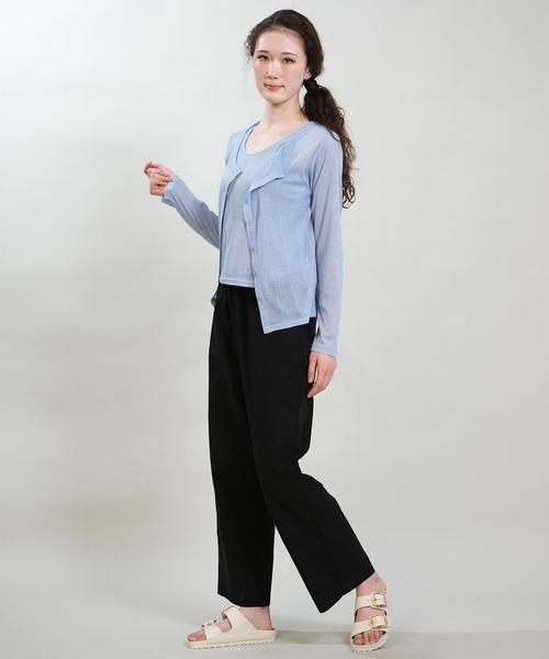 RIKKA FEMME(リッカファム)の「RIKKA FEMME/リッカファム アンサンブル 長袖 カーディガン タンクトップ 2点セット RF6S-2602(アンサンブル・レディース・グレー/ブルー/ブラック・FREE)」の19枚目の写真