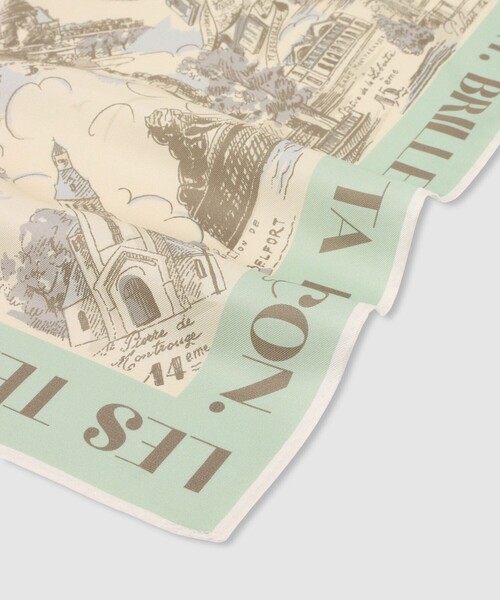 allureville(アルアバイル)の「マッププリントスカーフ(バンダナ/スカーフ・レディース・ブラック系その他/ミント・FREE)」の6枚目の写真