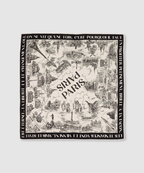 allureville(アルアバイル)の「マッププリントスカーフ(バンダナ/スカーフ・レディース・ブラック系その他/ミント・FREE)」の8枚目の写真