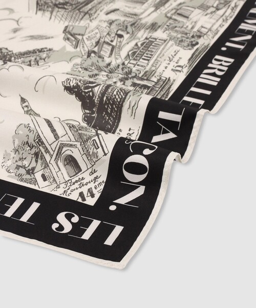 allureville(アルアバイル)の「マッププリントスカーフ(バンダナ/スカーフ・レディース・ブラック系その他/ミント・FREE)」の9枚目の写真