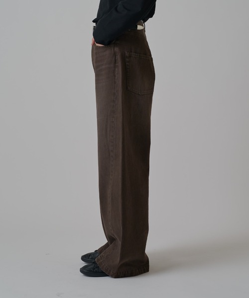 Lui's(ルイス)の「ワイドフィットデニムパンツ(デニムパンツ・メンズ・ブラック系その他2/インディゴブルー/ブラウン・30/34/32)」の14枚目の写真