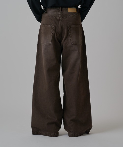 Lui's(ルイス)の「ワイドフィットデニムパンツ(デニムパンツ・メンズ・ブラック系その他2/インディゴブルー/ブラウン・30/34/32)」の15枚目の写真