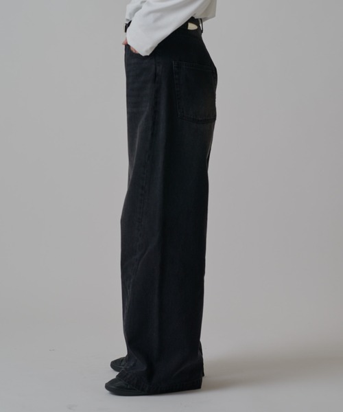 Lui's(ルイス)の「ワイドフィットデニムパンツ(デニムパンツ・メンズ・ブラック系その他2/インディゴブルー/ブラウン・30/34/32)」の7枚目の写真